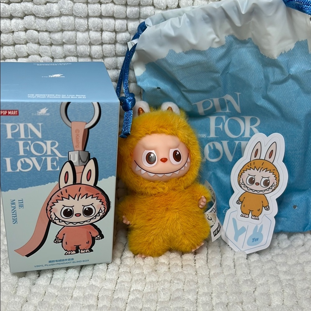 Pin for Love Y (Mustard Yellow/Orange) Labubu